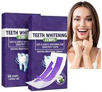 Tiras Blanqueadoras Dientes,Blanqueador Dental,Tiras Blanqueadoras Moradas,14 Treatments For Blanqueador Dental,Seguras Para Esmalte Dental Y Sin Sensibilidad