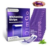 Tiras blanqueadoras moradas 21 aplicaciones, seguras para el esmalte dental, sin sensibilidad al dolor, tiras profesionales para blanquear los dientes (1 unidad, 14 unidades)