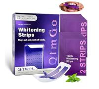 Tiras blanqueadoras moradas 21 aplicaciones, seguras para el esmalte dental, sin sensibilidad al dolor, tiras profesionales para blanquear los dientes (1 unidad, 28 unidades)