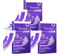 Tiras blanqueadoras moradas para dientes sensibles, tiras de blanqueamiento dental naturales, blanqueamiento suave, cuidado de encías y eliminación de manchas, aliento fresco, fácil de usar. (Three