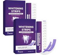Tiras blanqueadoras moradas para la limpieza diaria de los dientes, tiras de blanqueamiento de dientes moradas para dientes sensibles, corrector de color y blanqueador, tiras quitamanchas dentales, 7