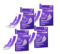 Tiras blanqueadoras moradas, tiras dentales blanqueadoras, especialmente diseñadas para dientes sensibles, eliminan rápidamente la decoloración en 30 minutos, fórmula segura y protectora del esmalte