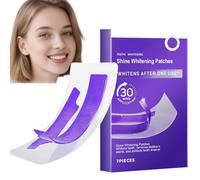 Tiras blanqueadoras moradas, tiras dentales blanqueadoras, especialmente diseñadas para dientes sensibles, eliminan rápidamente la decoloración en 30 minutos, fórmula segura y protectora del esmalte