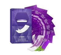 Tiras blanqueadoras para dientes amarillos, tiras blanqueadoras, tiras limpiadoras, tiras quitamanchas, reduce el amarilleo de los dientes. (1box)