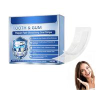 Tiras bucales para el cuidado de dientes y encías, tiras blanqueadoras que no dañan el esmalte, eliminan las manchas de café, vino y tabaco, tiras adhesivas suaves de 30 minutos (1Piezas)