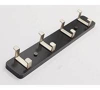 tiras Command, Organizador de ganchos for perchero, tornillo, montado en la pared(Black,4 Hooks)