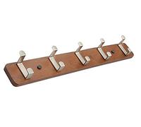 tiras Command, Organizador de ganchos for perchero, tornillo, montado en la pared(Bruin,5 Hooks)