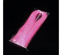 Tiras de amarre de pesca, material de nailon con efecto trenzado de cristal para atar moscas para anzuelo, señuelo, construcción, decoración de moscas y uso de cebo (rosa)