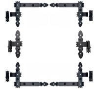 Tiras de Ángulo 400 x 300 x 50 + Abrazadera 16MM Banda Escuadra Puerta 6 Piezas