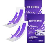 Tiras de blanqueamiento de dientes moradas para dientes sensibles, tiras de blanqueamiento de dientes moradas, eficaz y suave, fórmula no irritante, eliminación de manchas profundas. (2)