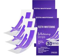 Tiras de blanqueamiento de dientes moradas para dientes sensibles, tiras de blanqueamiento de dientes moradas, eficaz y suave, fórmula no irritante, eliminación de manchas profundas (3)