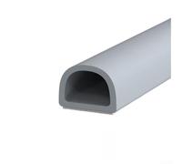 Tiras de borde de silicona para línea de presión diseñadas para sellar y aislar las puertas del hogar y, mejorar la eficiencia energética y reducir el ruido externo (gris)