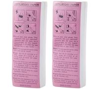 Tiras de cera, 200 hojas de tiras de cera para depilación, depilación de fibra de algodón espesada de 8x3 pulgadas para piernas, axilas y brazos