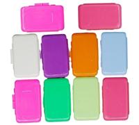 Tiras de cera de ortodoncia con sabor a fruta de 10 piezas con estuche para alineadores, usuarios de aparatos ortopédicos, soportes, titulares invisibles, estilo aleatorio, para