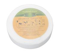 Tiras de cera para depilación de tela no tejida, sanitario desechable grueso y duradero para cuerpo, cara, piernas, axilas, área del bikini, cejas, blanco, 100 yardas, 1 rollo