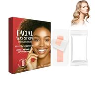 Tiras De Cera Para El Pelaje Facial 1kit, Bandas De Cera Fría | Tiras De Cera Para Labios Y Facial, Depilación Duradera, Depilación Fácil Y Natural, Sostenible 28 Días