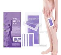 Tiras de cera suaves para rostro y cuerpo, cuenta (20 tiras para el cuerpo + 20 para la cara) con 10 toallitas calmantes (1pc)