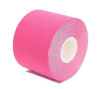 Tiras de Cinta de Kinesiología Deportiva Vendaje Neuromuscular Elástico Músculo Ejercicio Recuperación de Lesiones Calidad del Agua sin Cortar Atlético 5Cm X 5M Algodón para (Rosa)