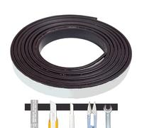 Tiras de cinta magnética con soporte adhesivo, cinta magnética con soporte adhesivo | Tiras de cinta magnética flexible | Puerta de herramientas adhesivas recortable, gestión de cables para cocina