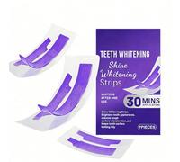 Tiras de Dientes Moradas Brillantes, Forma Una Capa Protectora, Reduce la Fricción, Descompone Los Pigmentos de Las Manchas, Ilumina Los Dientes Y Es Fácil de Aplicar(3pcs)