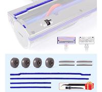 Tiras de felpa suave + ejes + rodillos de ruedas de repuesto para aspiradoras Dyson V6 V7 V8 V10 V11 DC62 Piezas de repuesto cabezal limpiador de accionamiento directo placa base accesorios