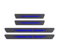 Tiras De Fibra De Carbono para Umbral De Puerta De Coche, 4 Unidades, para Mitsubishi EK, Antiarañazos, Pegatinas Protectoras De Umbral, Fácil Instalación, Accesorios De Protección De Entrada.