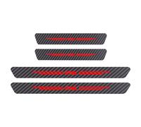 Tiras De Fibra De Carbono para Umbral De Puerta De Coche, 4 Unidades, para Mitsubishi EK, Antiarañazos, Pegatinas Protectoras De Umbral, Fácil Instalación, Accesorios De Protección De Entrada.