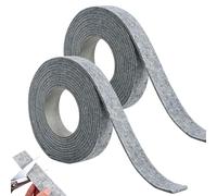 Tiras de fieltro autoadhesivas, 2 rollos, cinta de sellado autoadhesiva | Junta meteorológica para puertas exteriores, marcos de ventanas, manualidades, puertas correderas, entrada de casa