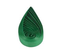 Tiras de filigrana de papel de 5 mm, juego de filigea de papel de estrella de color sólido para manualidades, tiras de filigea de papel de filigrana de un solo color (esmeralda)