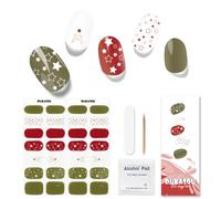 Tiras de Gel Semiendurecido Para Uñas, 28 Uñas de Gel Pegatinas Gelled Nails Pegatinas Kit Calidad de Salón de Belleza Tiras de Esmalte de Uñas Duraderas Para Mujeres y Niñas