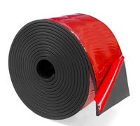 Tiras de goma, autoadhesivas, 75 x 3 mm x 3,2 m, goma antideslizante, autoadhesivas, negras, almohadillas de goma de neopreno para sellos de bricolaje, revestimientos de suelos, protección