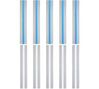 Tiras de Guía de Lectura, 10 pcs Regla de Lectura, Guía de Lectura Tiras, Tiras de Lectura Guiadas para Aliviar el Estrés Visual, Dislexia, ADHD (Azul, transparente)