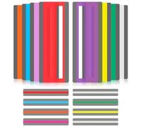 Tiras de guía de lectura 16 Piezas, Regla de Lectura Guiadas, Regla de Superposición para Dislexia, Alivio del Estrés Visual, Ayuda para ADHD y Síndrome de Irlen