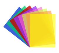 Tiras de lectura, filtros visuales de reducción del estrés, 8 piezas A4 superposición de colores, herramientas de ayuda de lectura para aprendizaje, apoyo a la dislexia, entrenamiento de enfoque y