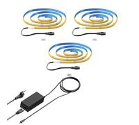 Tiras de LED COB JOR 100,0cm blanco cálido plano 32,07W c/u 1079lm juego de 3