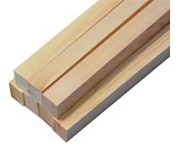 Tiras de madera sin terminar 25 uds tiras de madera sin terminar, barra cuadrada 200mm longitud, palos Balsa for avión, barco, modelo DIY(200x5x5mm)