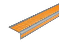 Tiras de moldura de nariz de escalera doradas, impermeables, antideslizantes, protector de bordes para interiores y exteriores, 6 x 3 cm, solución de seguridad autoadhesiva
