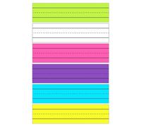 Tiras de oración reutilizables de 6 colores, con forro, herramienta de aprendizaje para el aula, para oficina, escuela, tiras reutilizables
