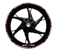 Tiras De Pegatinas Delanteras Y Traseras, Calcomanías Reflectantes Impermeables para Ruedas Motocicleta para Suzuki GSR 750 600 400 Adhesivo Cubo Rueda(Color22)