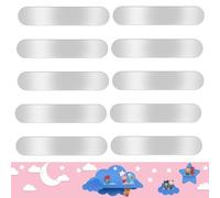 Tiras de placa de metal autoadhesivas para figuras Tonie, paquete de 10 bases adhesivas para imanes, cinta adhesiva magnética para estante Tonies, sujeción extra fuerte para figura de Tonie