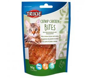 Tiras de pollo con catnip para gato - Trixie PREMIO Catnip Chicken Bites - Cantidad: 50 g