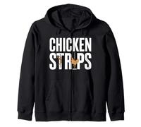Tiras de pollo Divertido Granjero de Pollo de Aves de corral Sudadera con Capucha