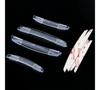 Tiras de protección de bordes para puerta de coche, juego de 4 piezas para una mejor defensa contra arañazos (transparente)