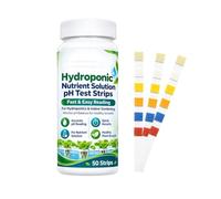 Tiras de Prueba de Papel pH Indicador Hidropónico De Papel Portátil Lectura | Tiras 50 Piezas Rango Acidez pH Para el depósito, aeroponía, jardinería en casa, balcón, patio trasero