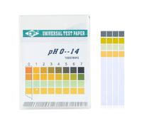 Tiras de prueba pH 100 unidades, papel para prueba de tornasol, rango de medición 0-14, indicador papel universal, test de ácidos para acuarios, agua potable