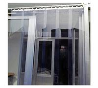 Tiras de PVC Transparente para Cortina de congelador de 0,06" de Grosor - Kit de Vinilo para Puertas de Garaje, refrigerador, almacén y comerciales - 75 x 200 cm (29,53 x 78,74 Pulgadas)