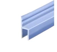 Tiras De Sellado For Puertas Vidrio En Forma H/F/U, Silicona, For Baño, Ducha, Burletes, Cinta Tira de Sellado Transparente(H,4.0m,8mm)