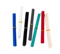 Tiras de soldadura de plástico, 20 varillas de soldadura plástico multicolor ABS PP PVC PPR for reparación parachoques pistolas soldar(Abs Beige)