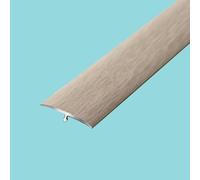 Tiras de suelo con moldura en T for bordes de puertas y suelos irregulares, 90 cm. Accesorio for suelos, tira de cobertura for unir huecos, lisa y ligera.(Hazy Time,3.3CM*90CM)