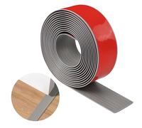 Tiras de Transición de Piso,Impermeables Resistentes al Desgaste,Tiras de Umbral Para Puertas Autoadhesivas PVC Adecuadas Para Puertas,Ventanas Bordes Suelo (veta de madera gris nueva, 4m-5cm)
